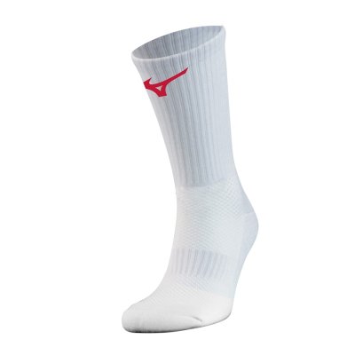 Calcetines Mizuno Handball Pair Hombre Blancos / Rojos - Chile M924XTKELA